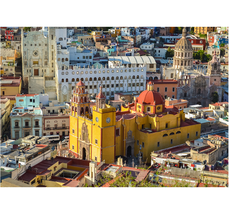 Fototapete Städte historische gelbe kathedrale - TenStickers