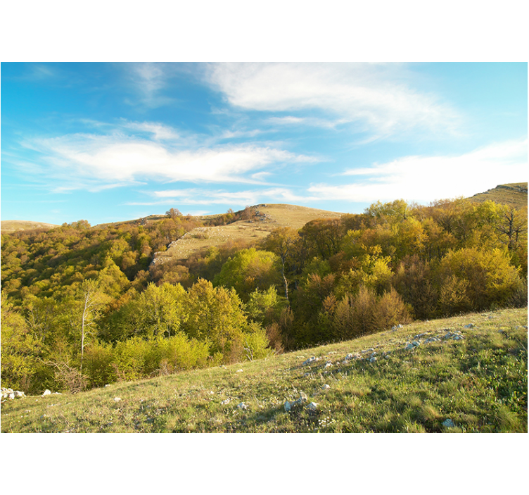 Fototapete landschaft hügelpanorama - TenStickers