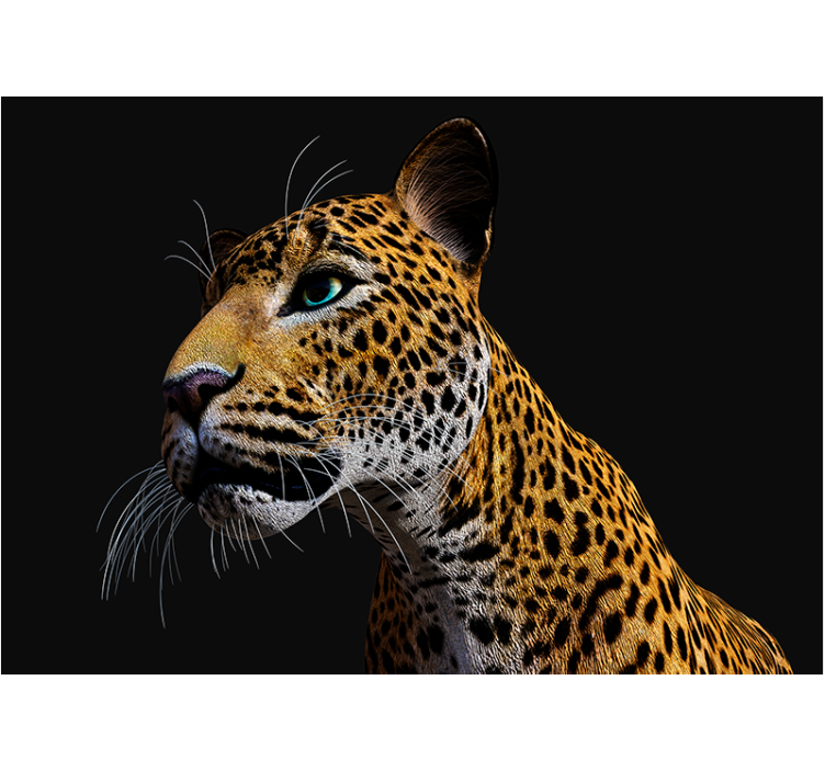 Fototapete tiere leopard nahaufnahme - TenStickers