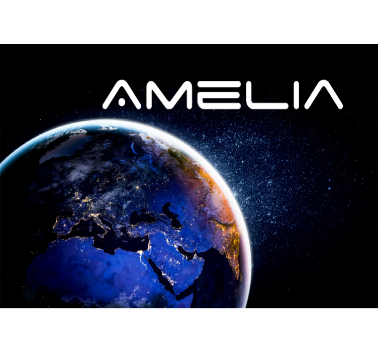 Fototapete Weltraum globus und sterne - TenStickers