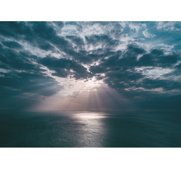 Fototapete Natur ozeanisches strahlenlicht - TenStickers