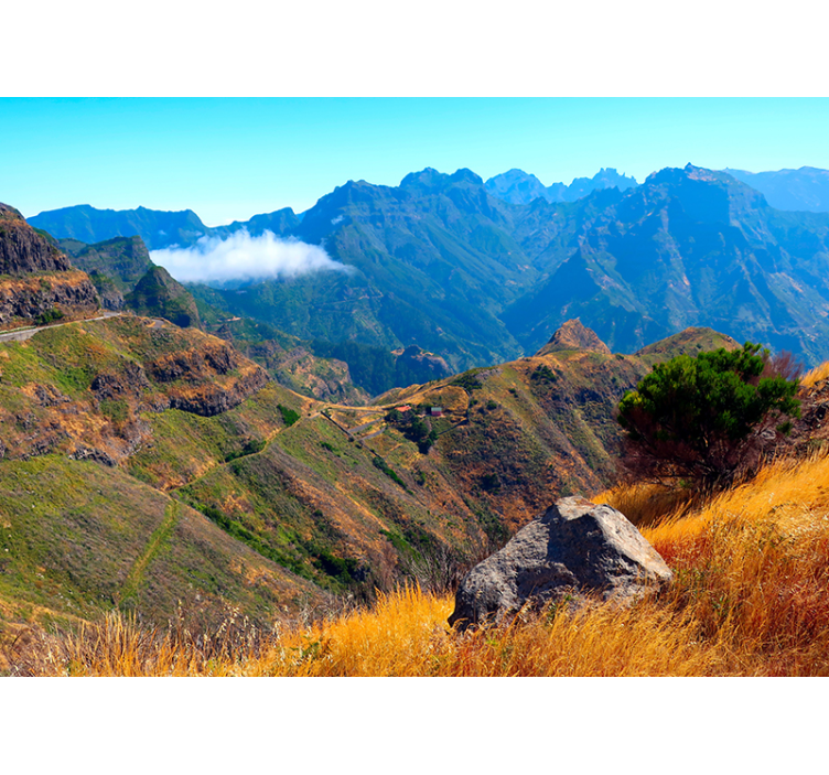 Fototapete Berge majestätische aussicht - TenStickers