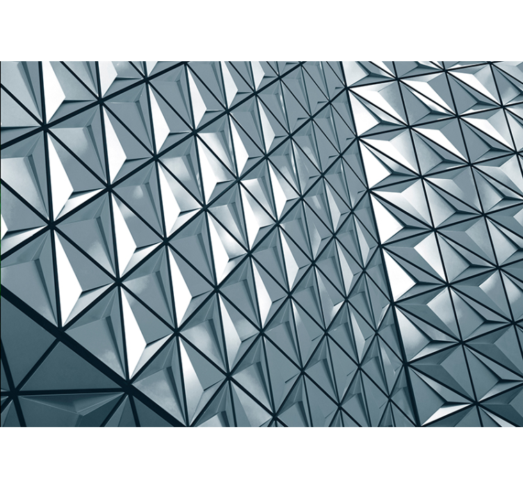 Fototapete abstrakt geometrisch gemusterte oberfläche - TenStickers