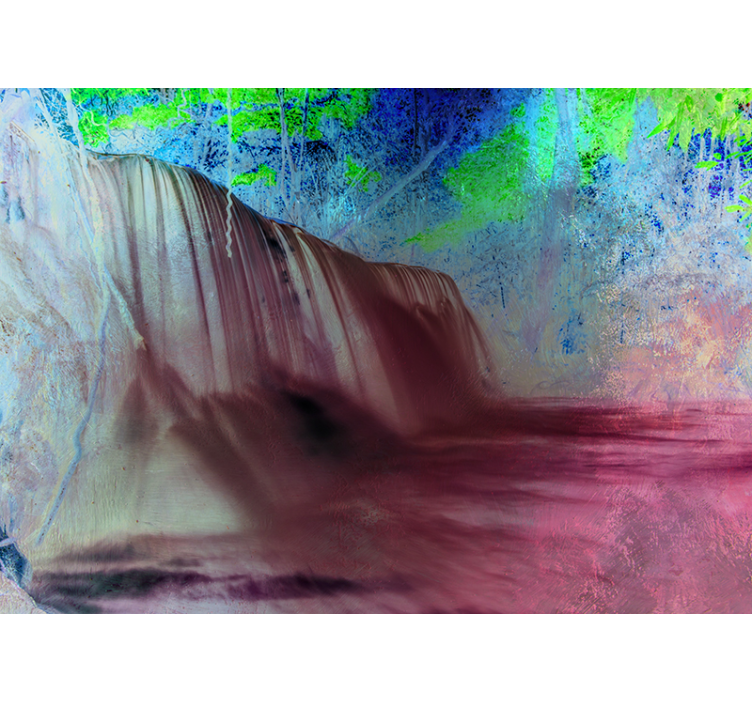 Fototapete wasserfall ruhiger wasserfallblick - TenStickers