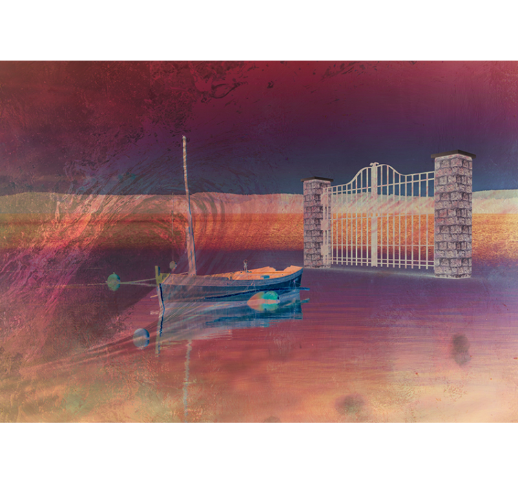 Fototapete Landschaft ruhige seelandschaft - TenStickers