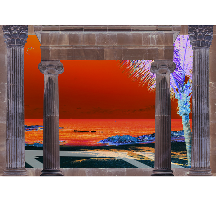 Fototapete Landschaft tropischer küstenblick - TenStickers