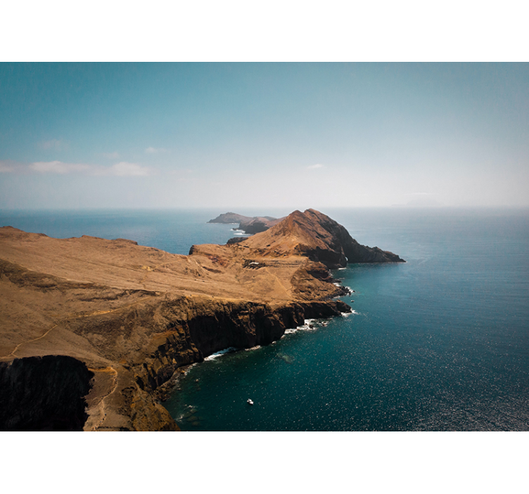 Fototapete Landschaft küsten- und bergblick - TenStickers