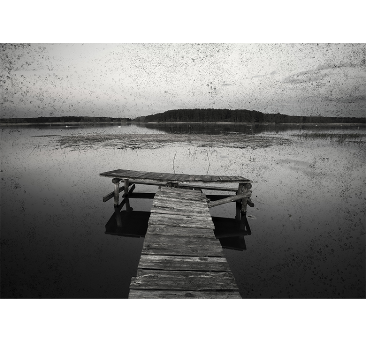 Fototapete landschaft hafenreflexionen - TenStickers