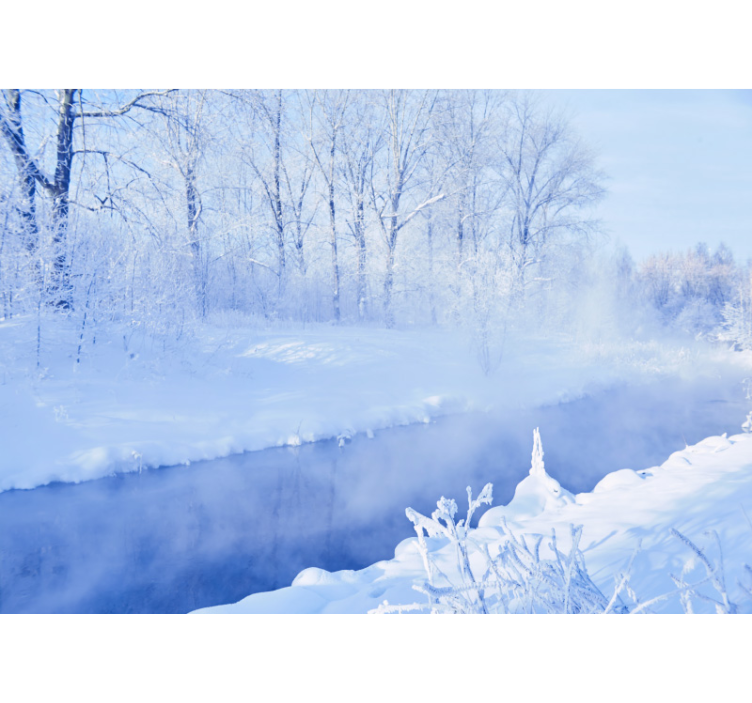 Fototapete landschaft winterlandschaft ruhe - TenStickers
