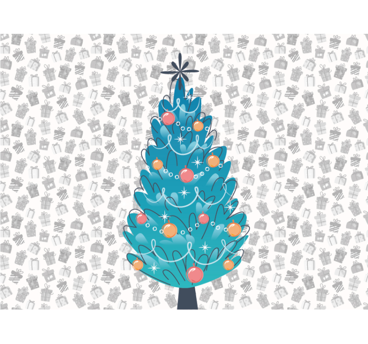 Fototapete Weihnachten festliches tiertreffen - TenStickers