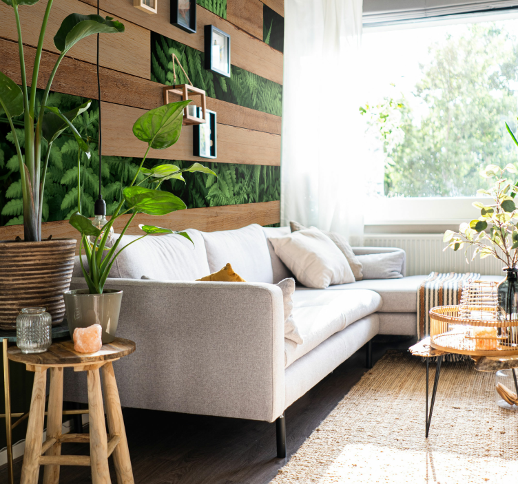 Fototapete Natur üppige grünschichten - TenStickers