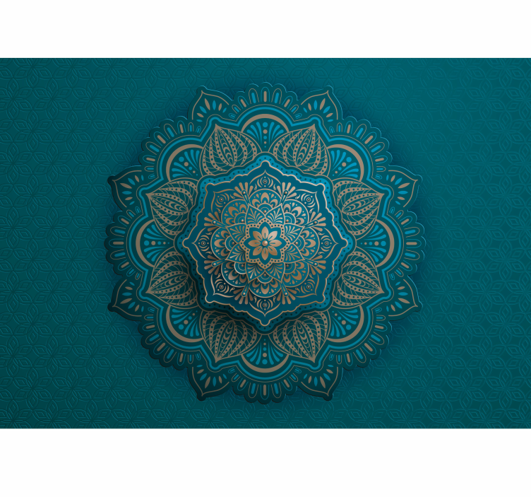 Fototapete Zen Mandala türkis - TenStickers