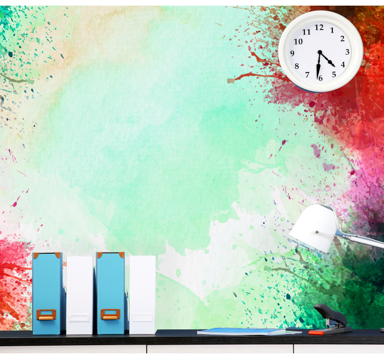 Fototapete abstrakt farbige spritzmuster - TenStickers