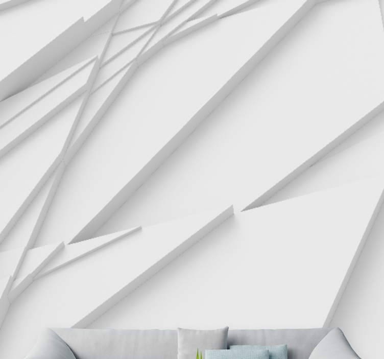 Fototapete abstrakt geometrische schichtenmuster - TenStickers