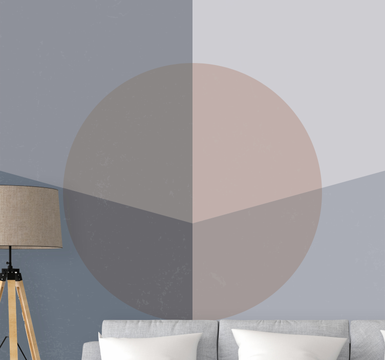 Fototapete abstrakt geometrisches kreisdesign - TenStickers