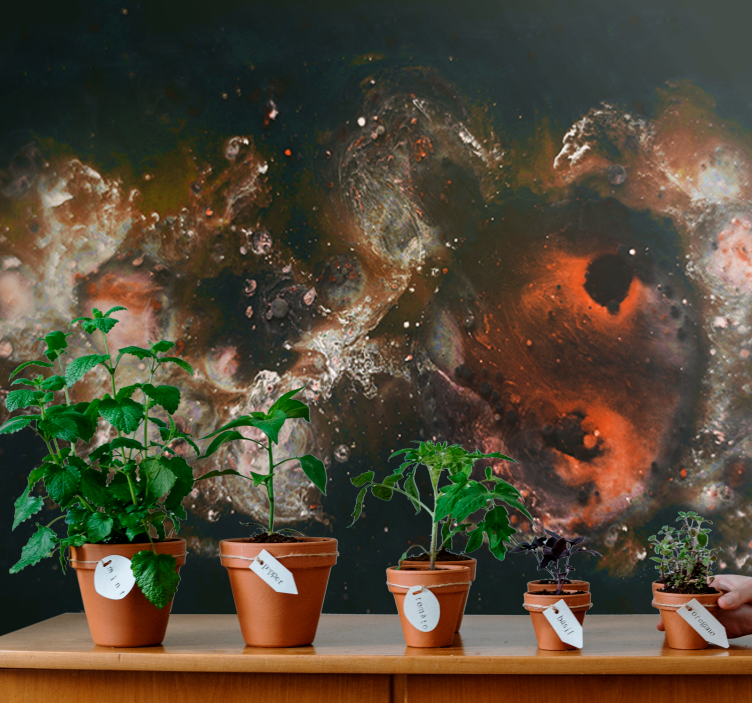 Fototapete abstrakt himmlische flüssige muster - TenStickers