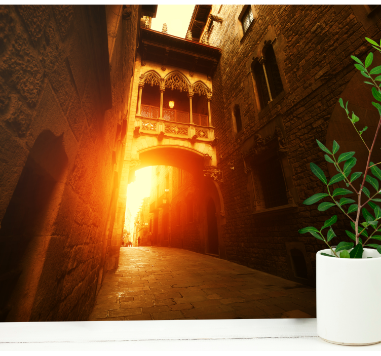 Fototapete barcelona historisches gotisches tor - TenStickers