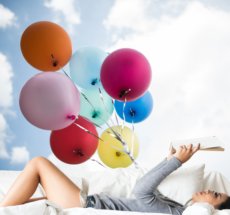 Fototapete blumen bunte ballon kollektion - TenStickers