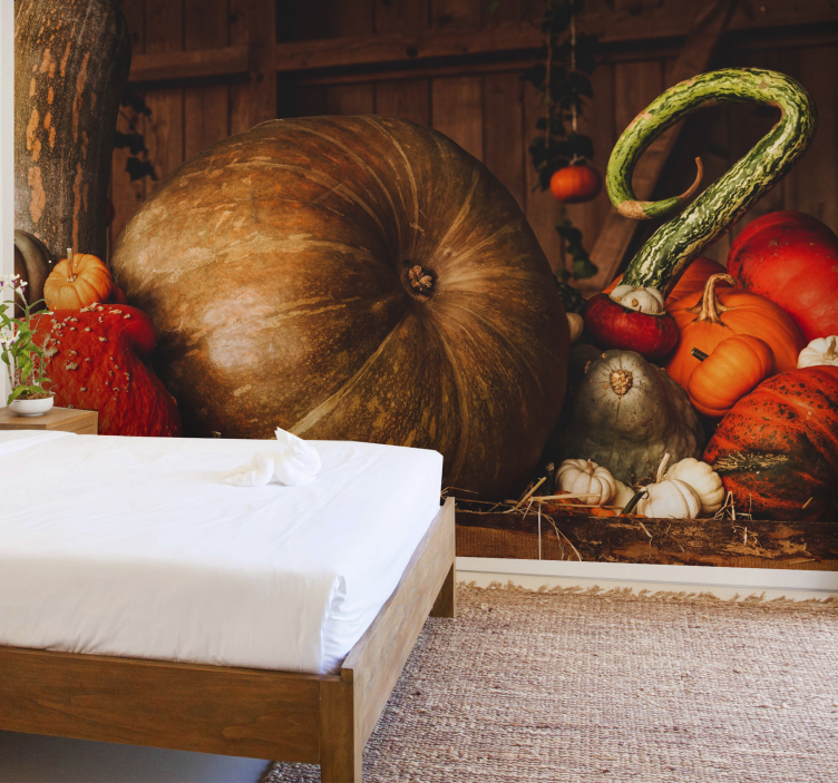 Fototapete blumen herbsternte arrangement - TenStickers