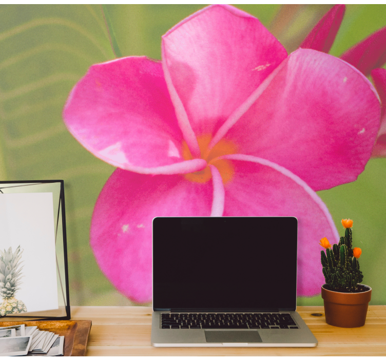 Fototapete blumen in pinkem blumenakzent - TenStickers