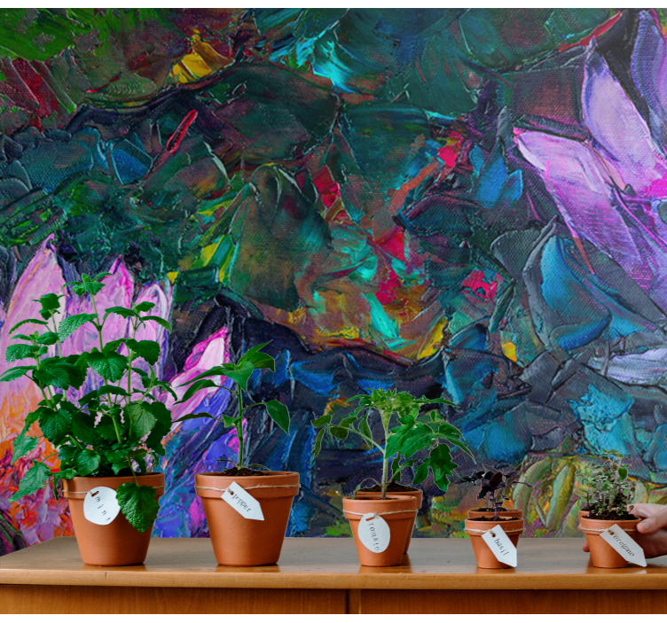 Fototapete Blumen lebendige blütenkomposition - TenStickers