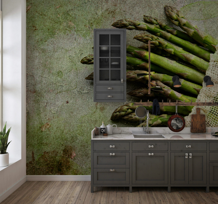 Fototapete Blumen spargelgenuss - TenStickers