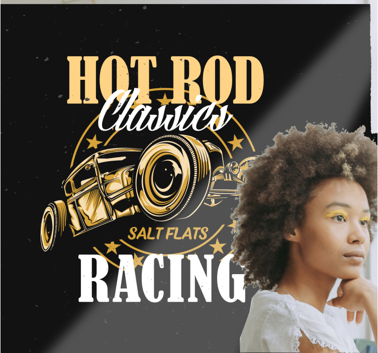 Fototapete fahrzeuge klassisches autorennen - TenStickers