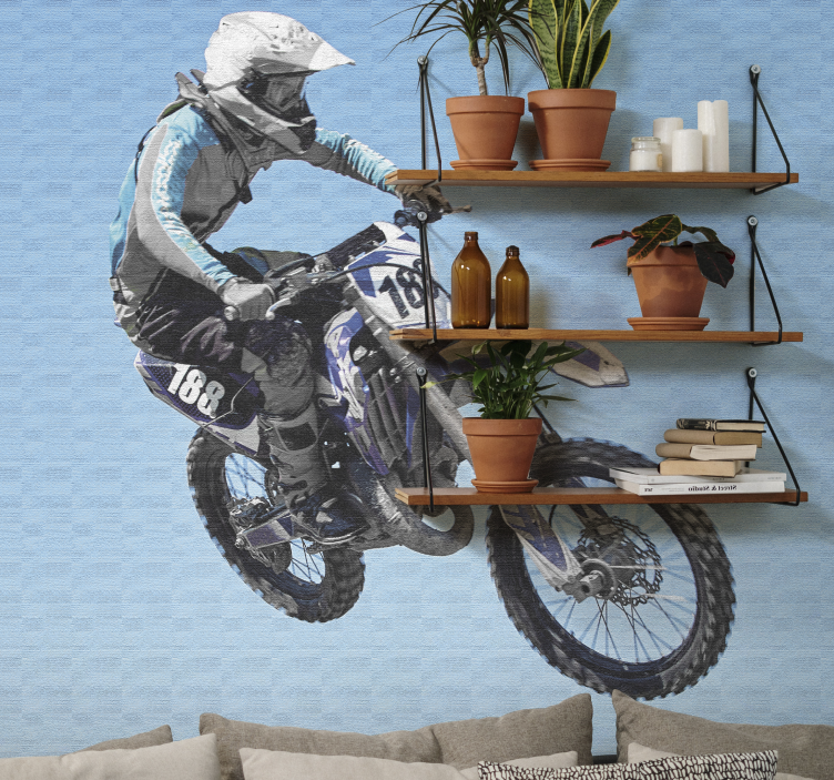 Fototapete Fahrzeuge motocross-actionszene - TenStickers