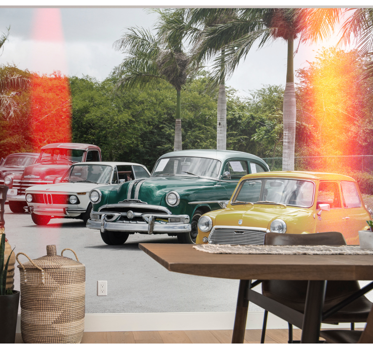 Fototapete Fahrzeuge oldtimer-sammlung - TenStickers