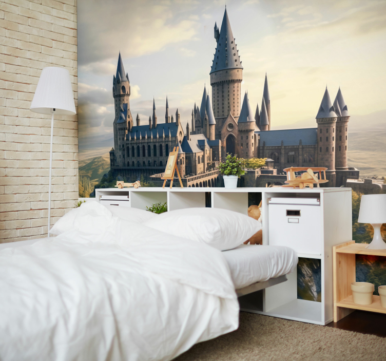 Tapete Jugendzimmer Hogwarts magische Wanddeko - TenStickers