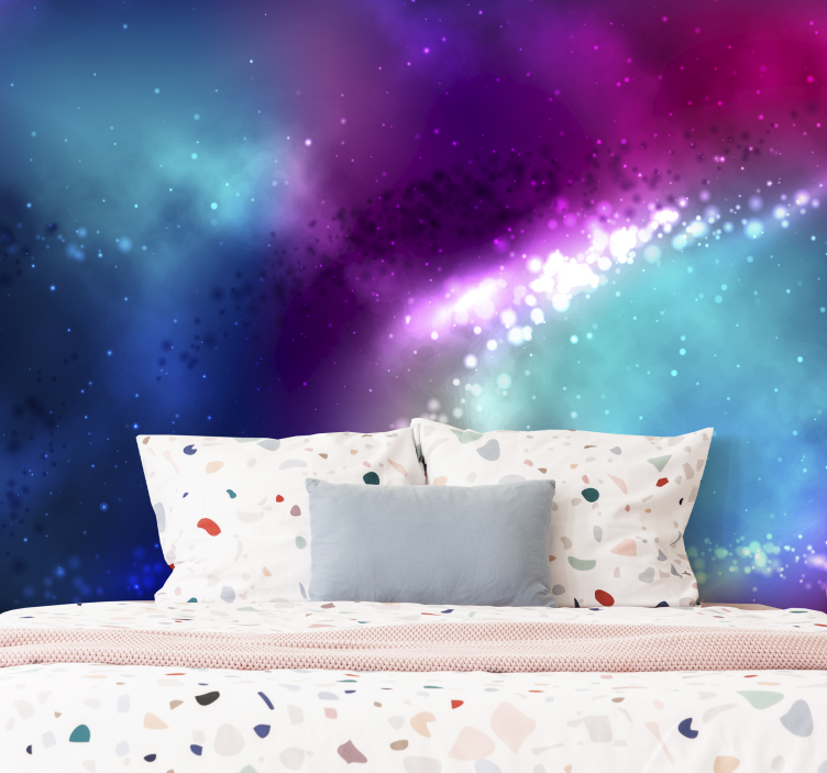 Fototapete Schlafzimmer Bunte Konstellation - TenStickers