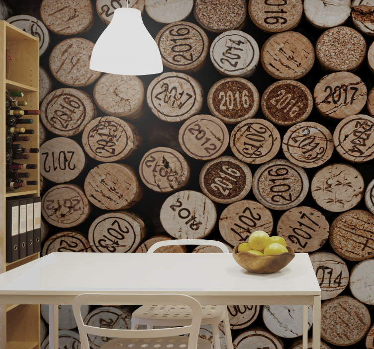 Fototapete Küche Weinkorken - TenStickers