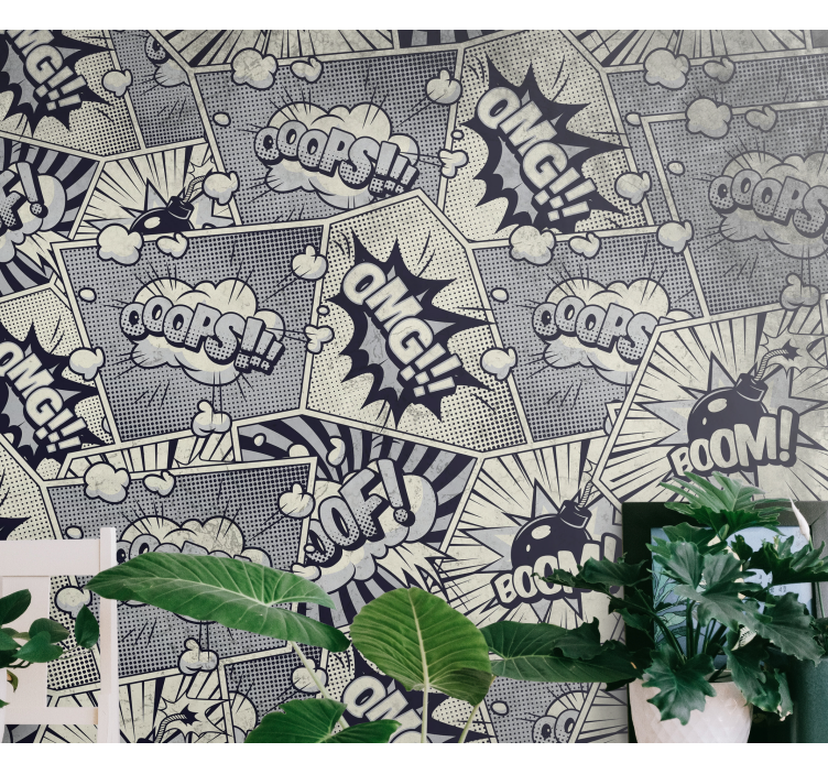 Fototapete Graffiti komische soundeffekte - TenStickers