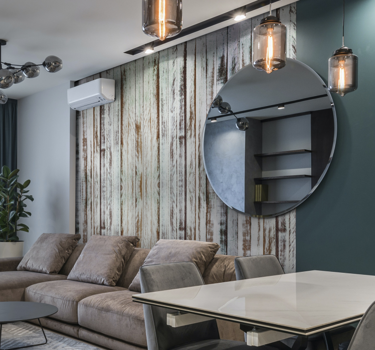 Fototapete Holz Holzstreifen - TenStickers