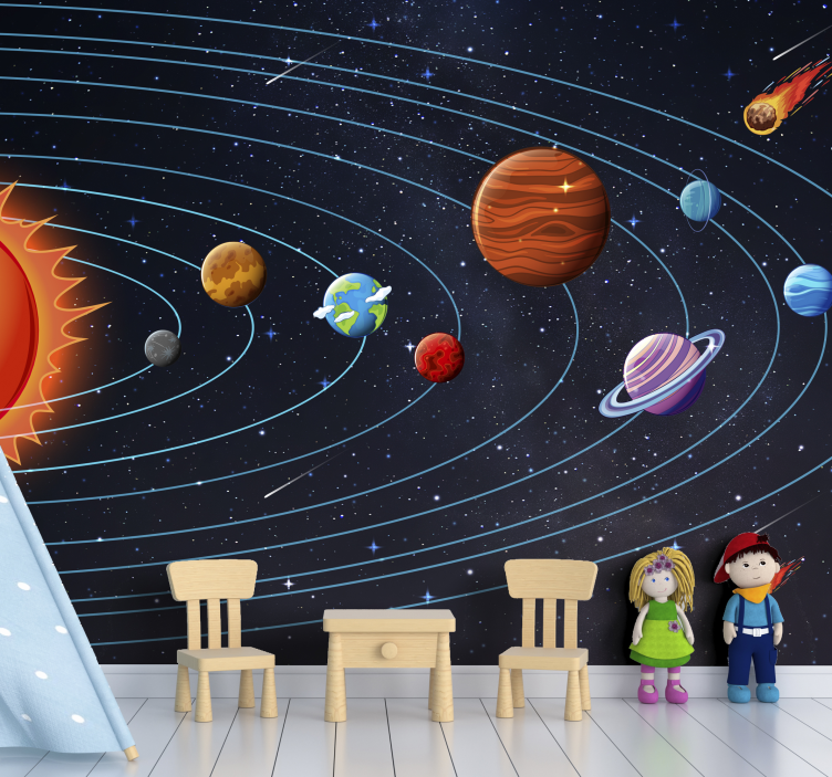 Fototapete Kinderzimmer Planeten - TenStickers