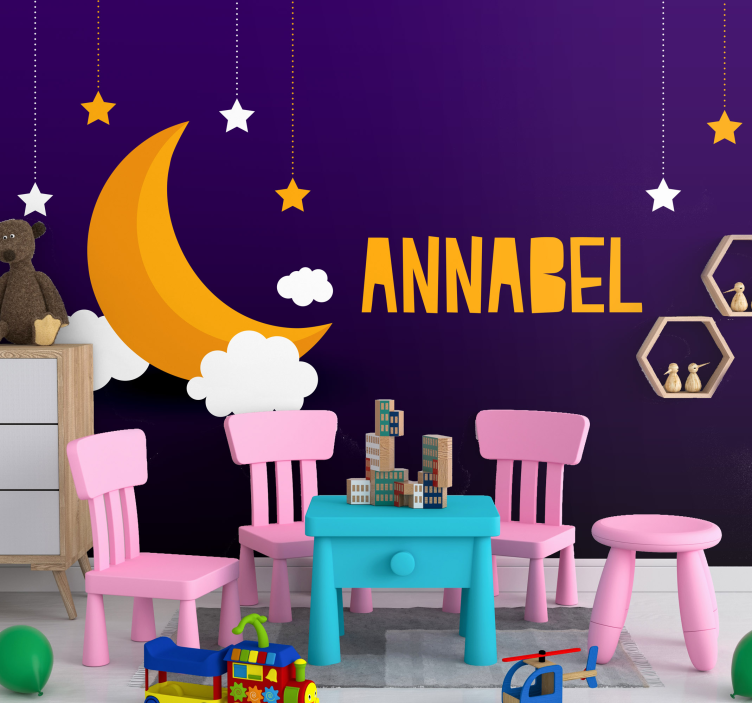 Fototapete Kinderzimmer himmelskörper und sternbilder - TenStickers