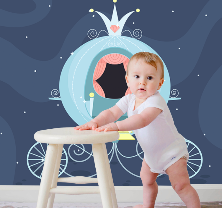 Fototapete Kinderzimmer märchenkutsche - TenStickers