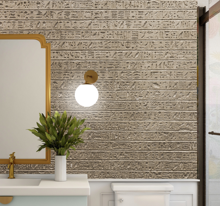 Fototapete kunst mit antiker schrifttextur - TenStickers