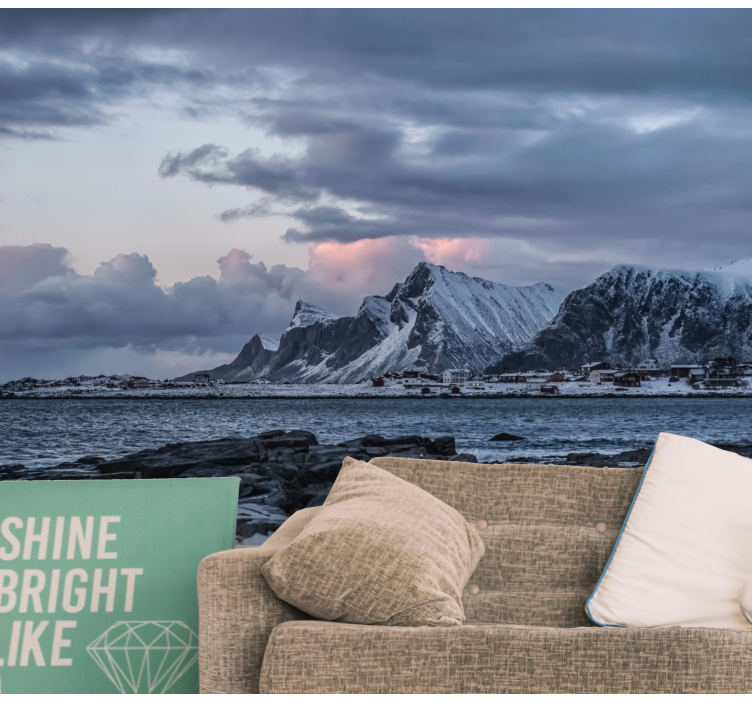 Fototapete landschaft eiskalte gipfelkämme - TenStickers