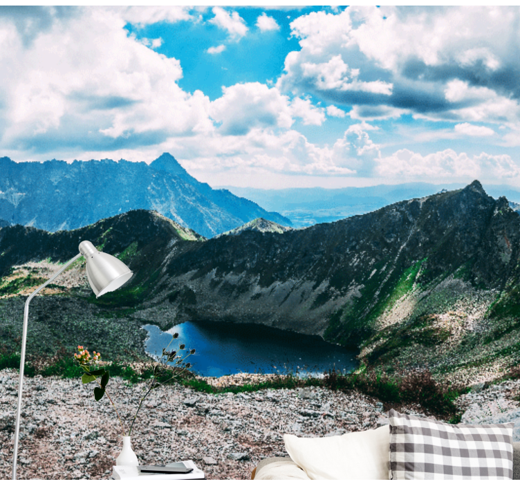 Fototapete landschaft grand mountain lake - TenStickers