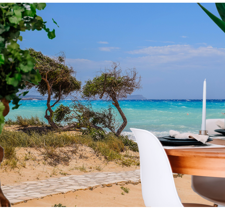 Fototapete Meer heitere szene weg - TenStickers