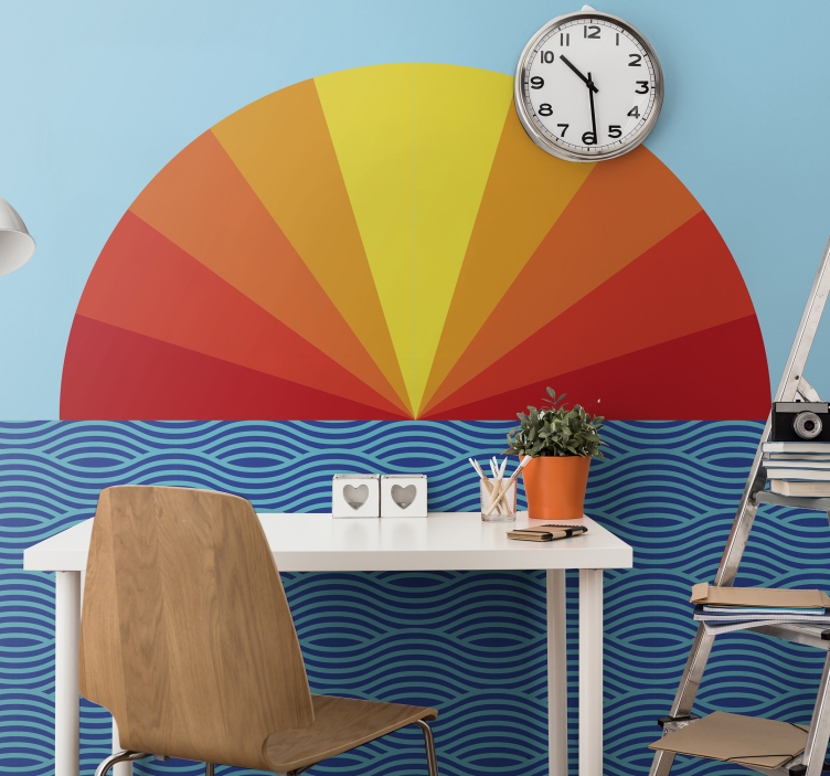 Fototapete Landschaft strahlendes horizontdesign - TenStickers