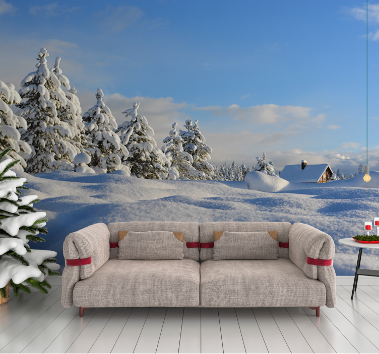 Fototapete landschaft winterlandschaft - TenStickers