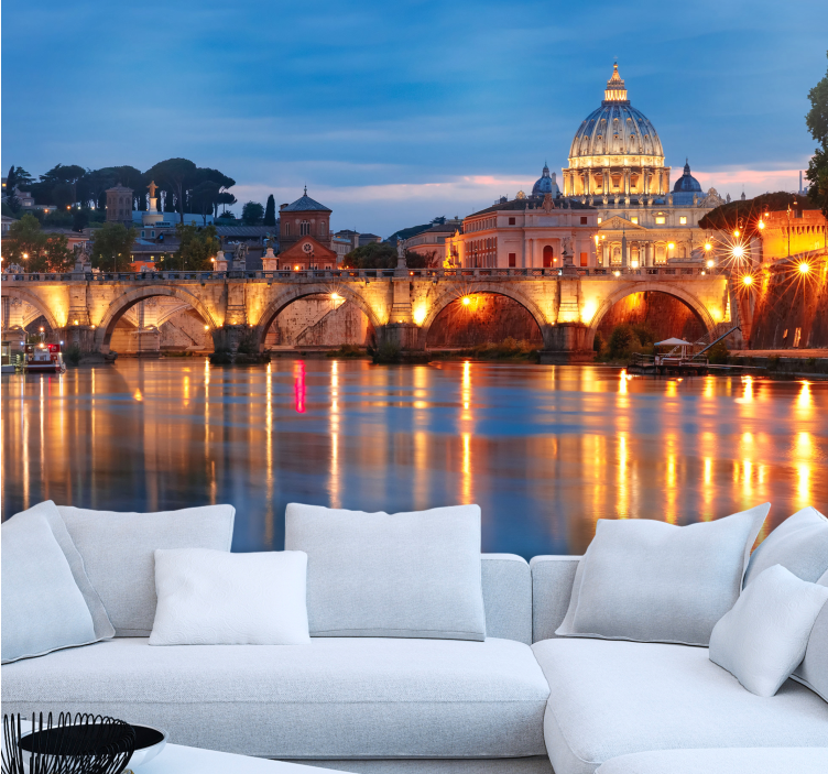 Fototapete madrid petersdom im zwielicht - TenStickers