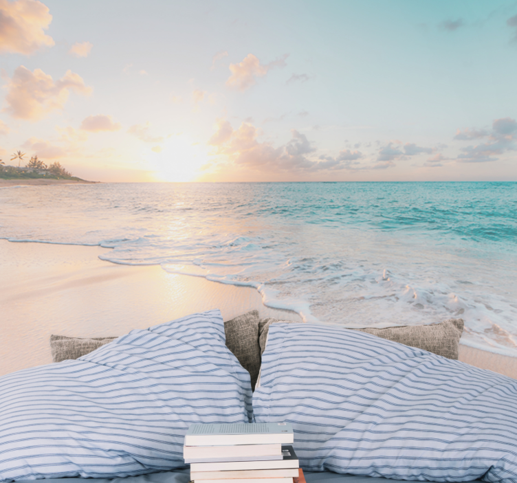 Fototapete meer sonnenuntergang strandatmosphäre - TenStickers