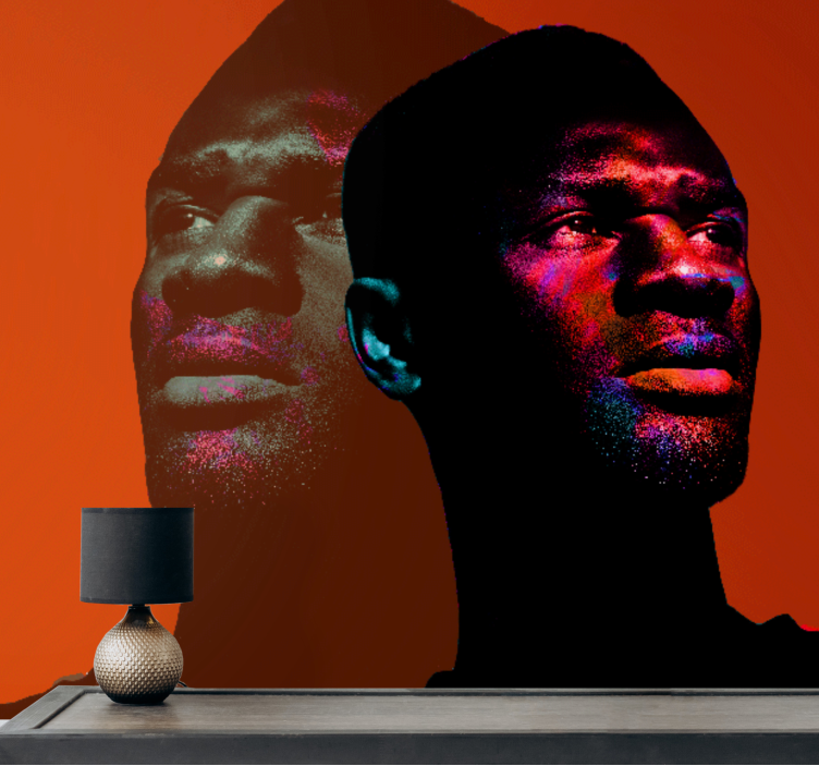 Fototapete menschen dynamische porträt-silhouetten - TenStickers