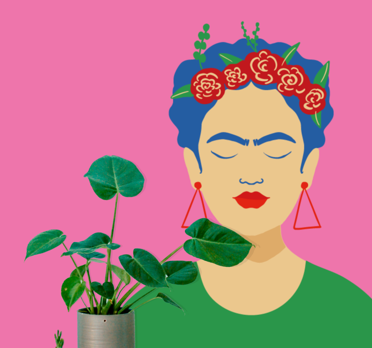 Fototapete menschen frida kahlo porträt - TenStickers