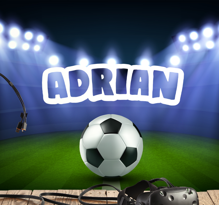 Fototapete Menschen fußballplatzfest - TenStickers