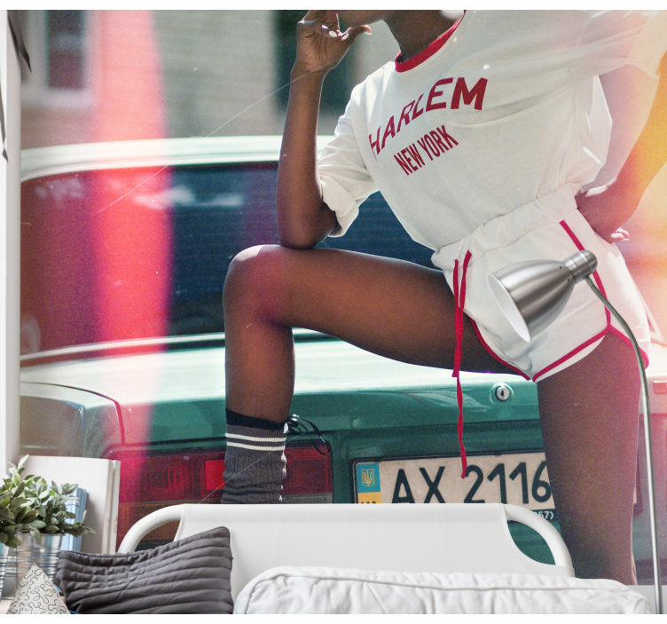 Fototapete Menschen pose im harlem-stil - TenStickers