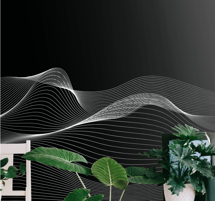 Fototapete Modern elegante fließende linien - TenStickers